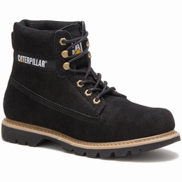 Caterpillar Colorado Corduroy Férfi Téli Bakancs Fekete, HU-W019